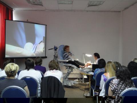 Школа аппаратного педикюра ЗЮДА на конференции «Инновационные технологии индустрии красоты» в Екатеринбурге